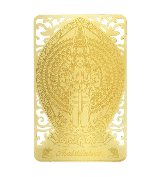 Avalokiteshvara Bodhisattva Gold Card For Rat