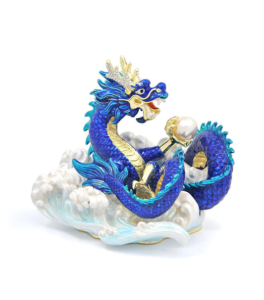 6838 - Azure Dragon With Waves