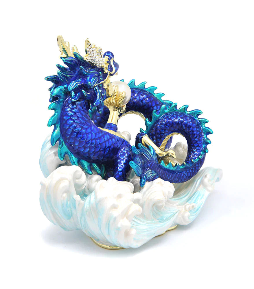 6838 - Azure Dragon With Waves