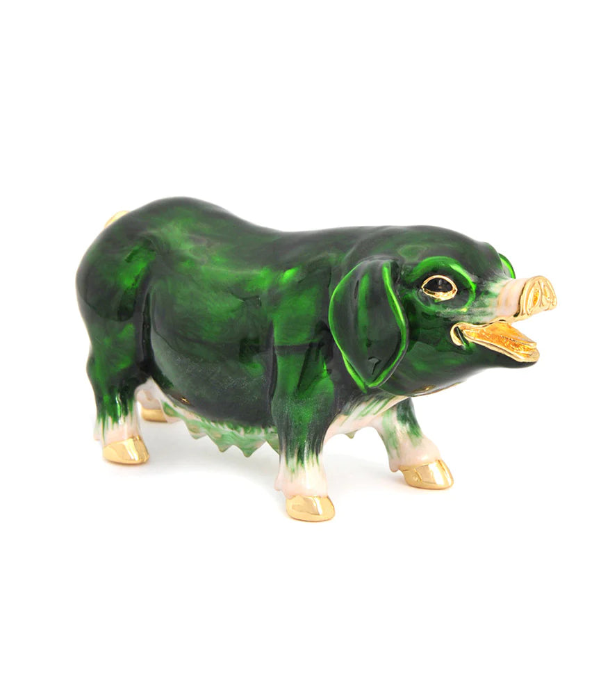 Bejeweled Emerald Boar