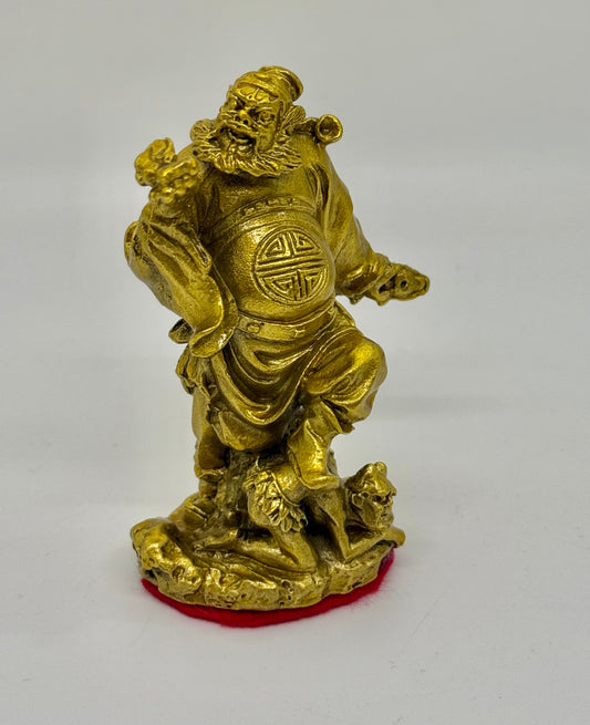 Brass Chung Kwei Holding Bat - 3" Height - (9416)