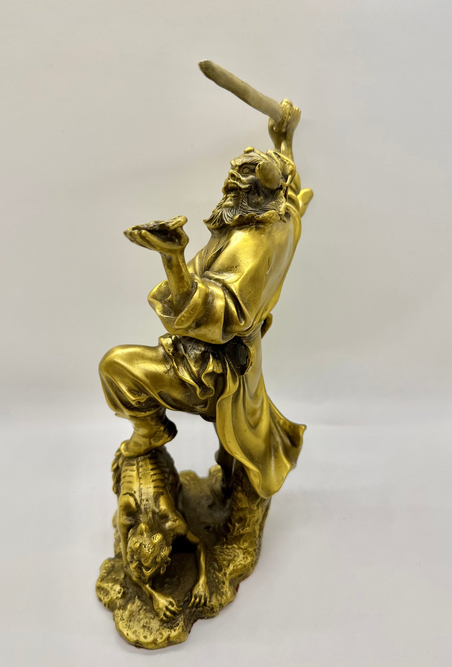 Brass Chung Kwei with Sword 10" Height - 8574