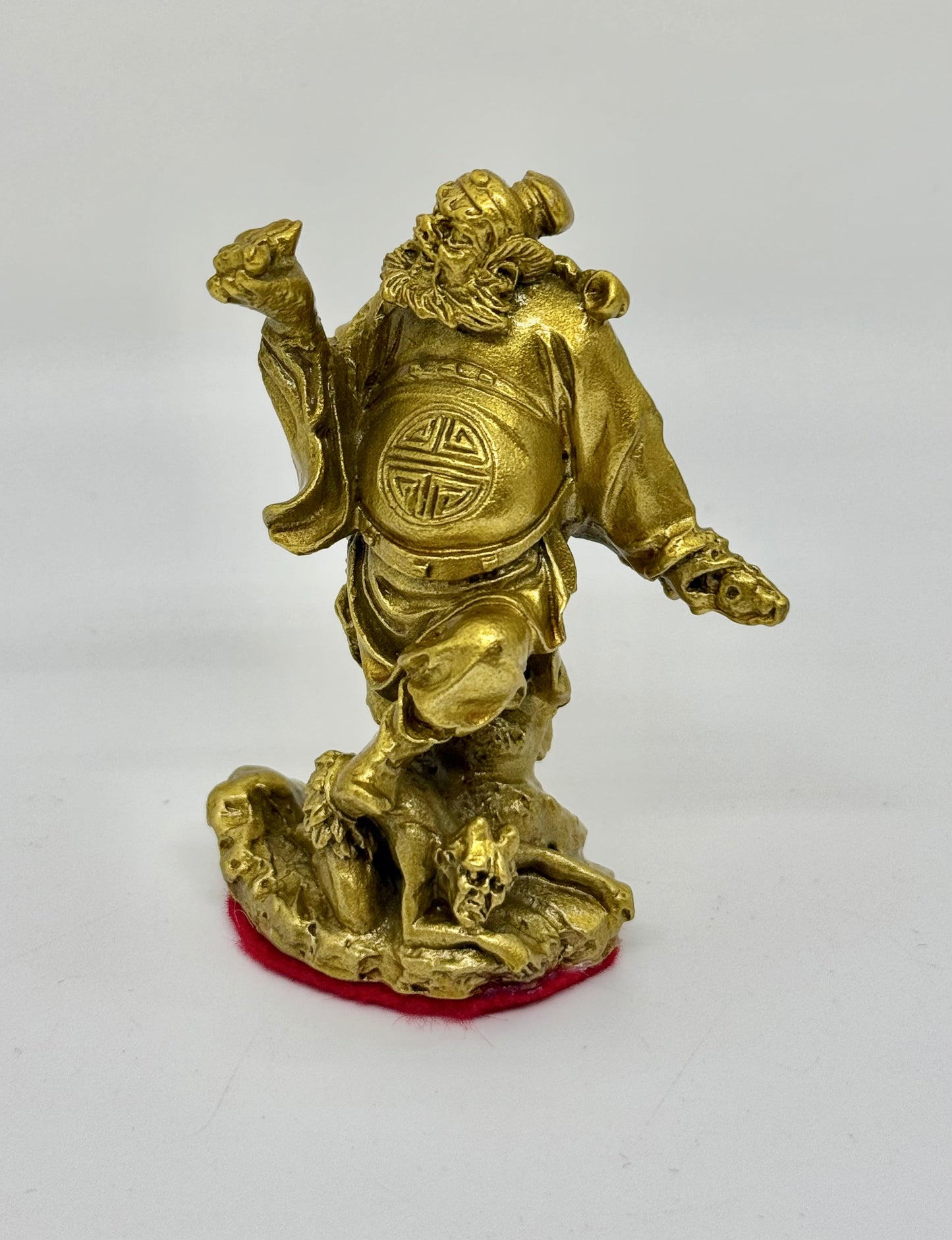Brass Chung Kwei Holding Bat - 3" Height - (9416)
