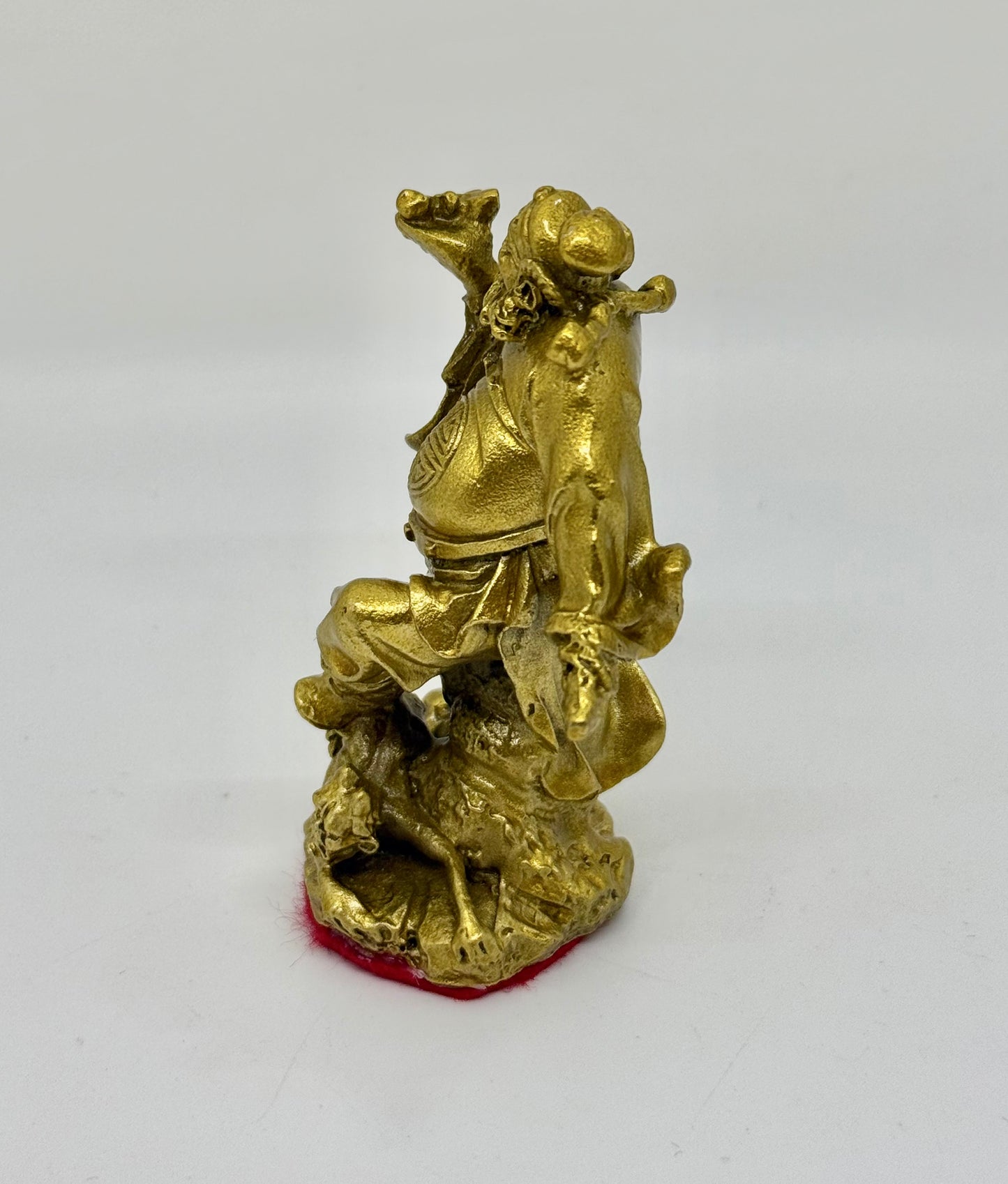 Brass Chung Kwei Holding Bat - 3" Height - (9416)