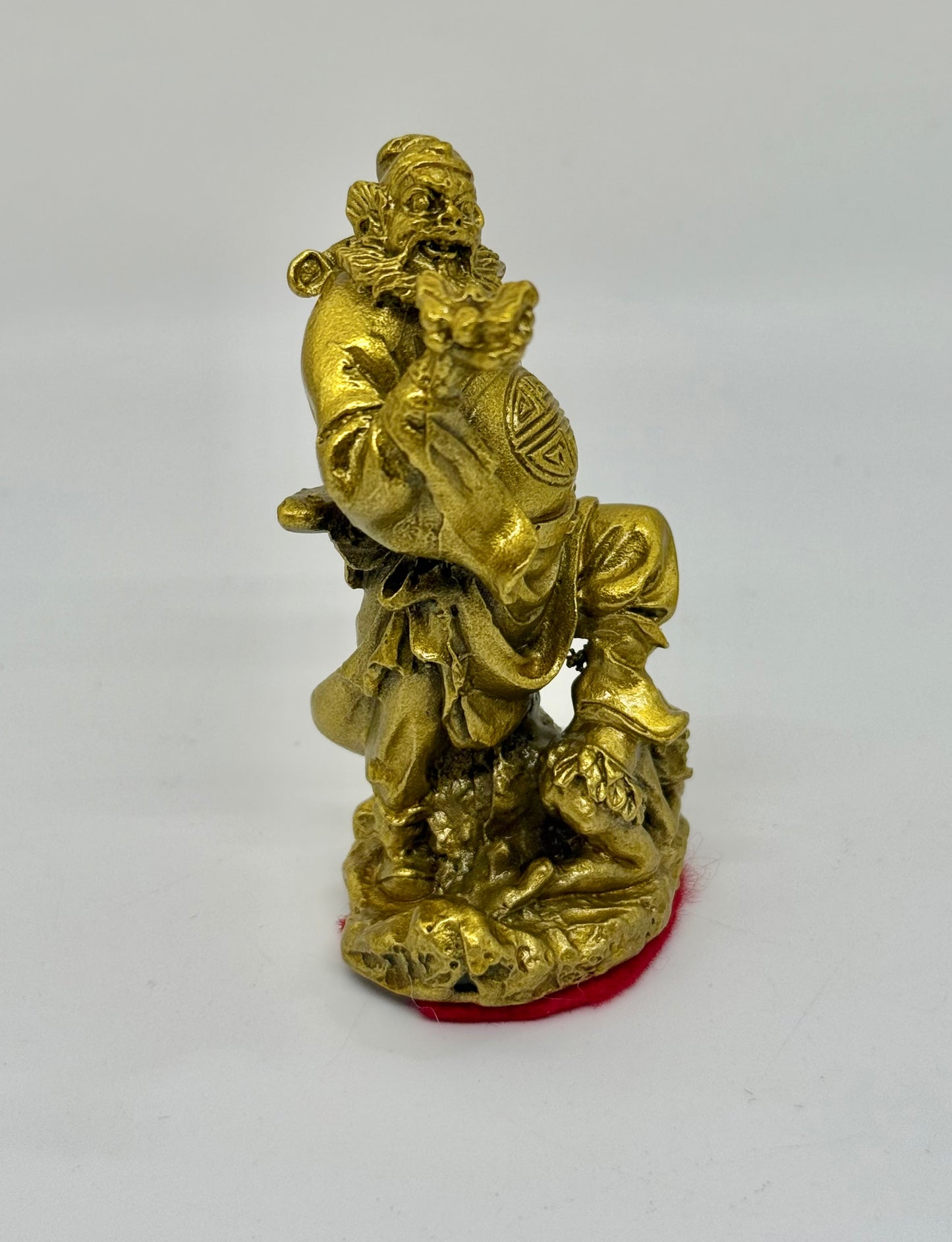 Brass Chung Kwei Holding Bat - 3" Height - (9416)