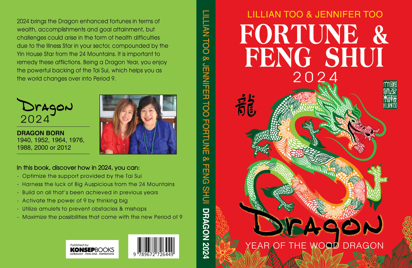 3 BOOKS COMBO - DRAGON - Lillian Too & Jennifer Too Fortune & Feng Shui, Feng Shui Diary, Feng Shui Almanac 2024 - 6733