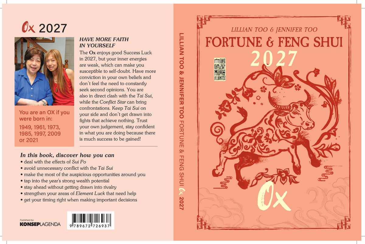 OX - LILLIAN & JENNIFER TOO FENG SHUI & FORTUNE BOOK 2027 - PRE-ORDER