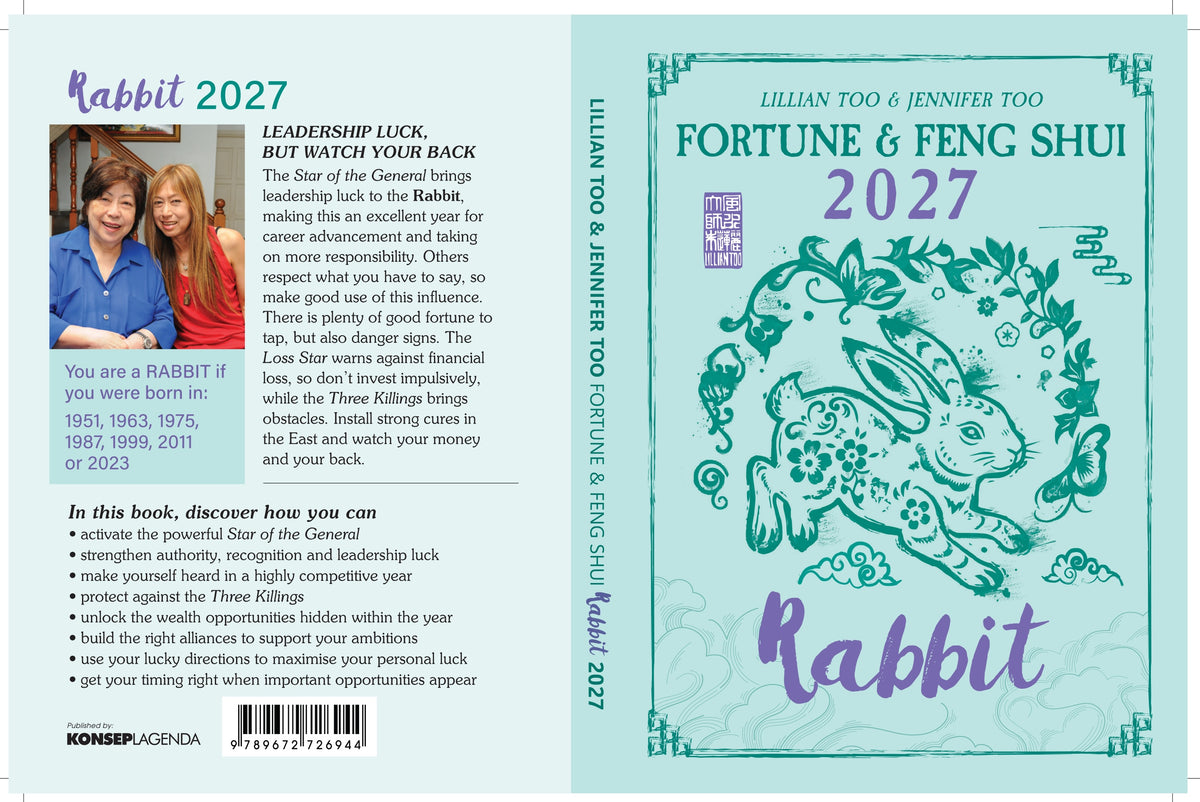 RABBIT - LILLIAN & JENNIFER TOO FENG SHUI & FORTUNE BOOK 2027 - PRE-ORDER