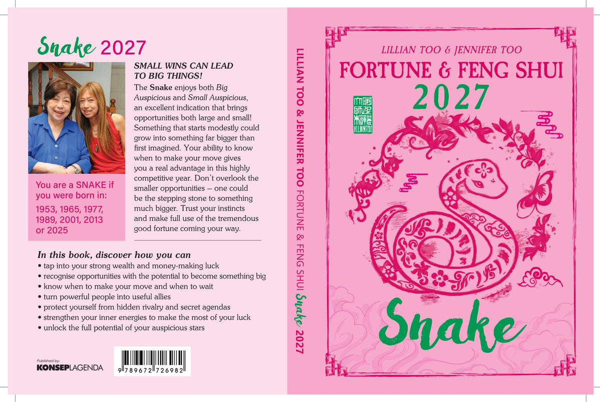 SNAKE - LILLIAN & JENNIFER TOO FENG SHUI & FORTUNE BOOK 2027 - PRE-ORDER