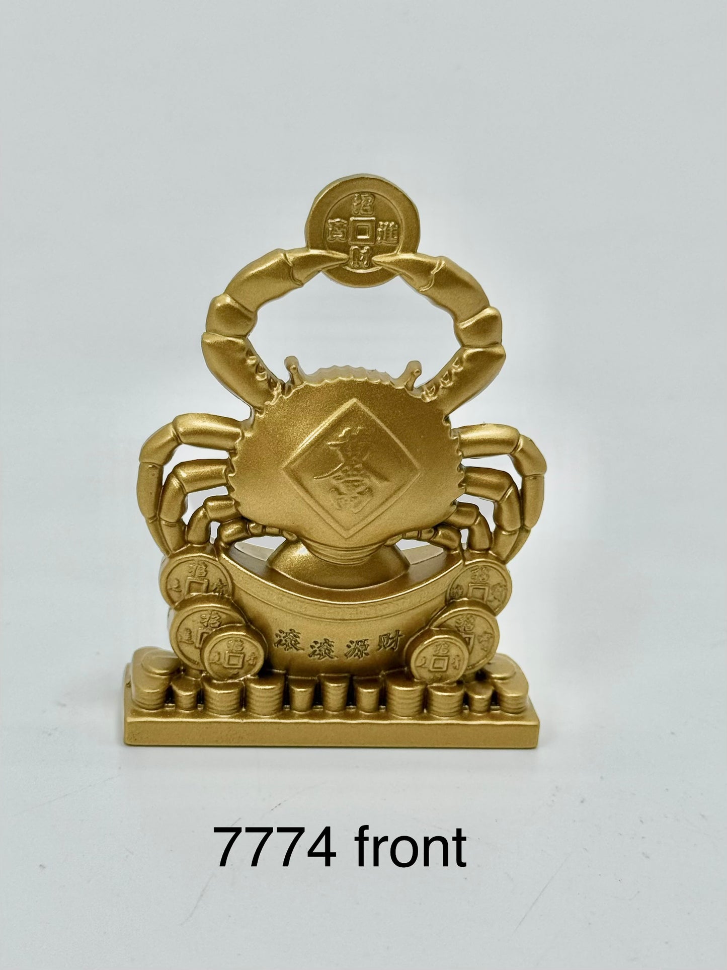 Crab Holding Coin For Wealth - 7774