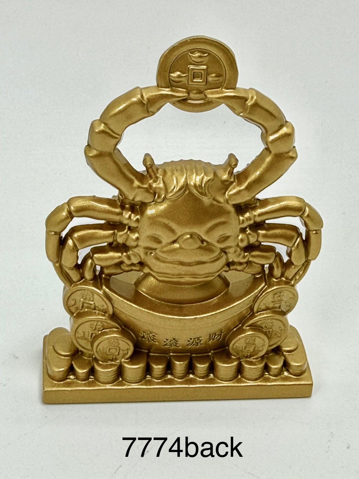 Crab Holding Coin For Wealth - 7774