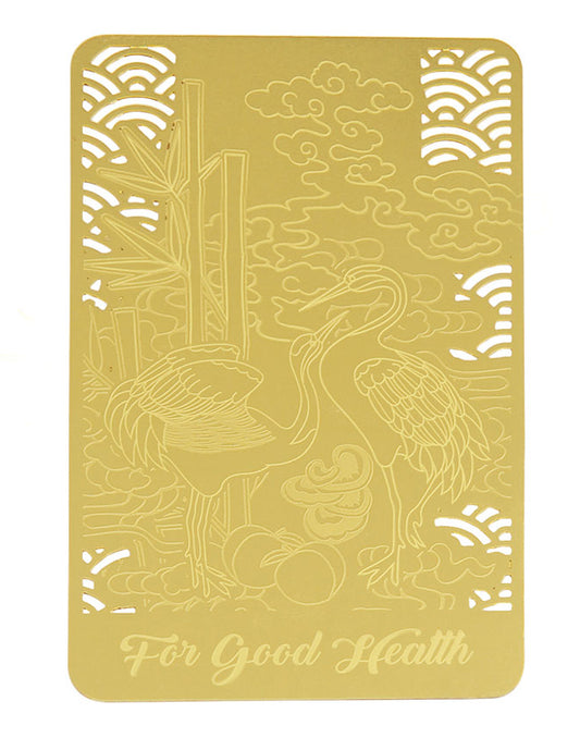 6545 - Good Health With Crane Talisman Gold Card