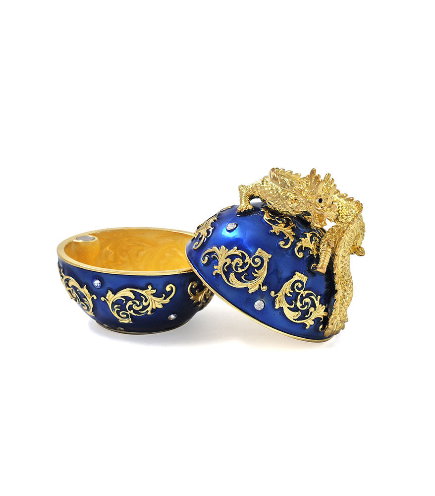 Dragon on Pearl - Blue (For power and authority)