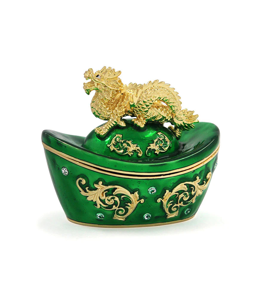 Dragon on Ingot Green - For wealth & new income streams