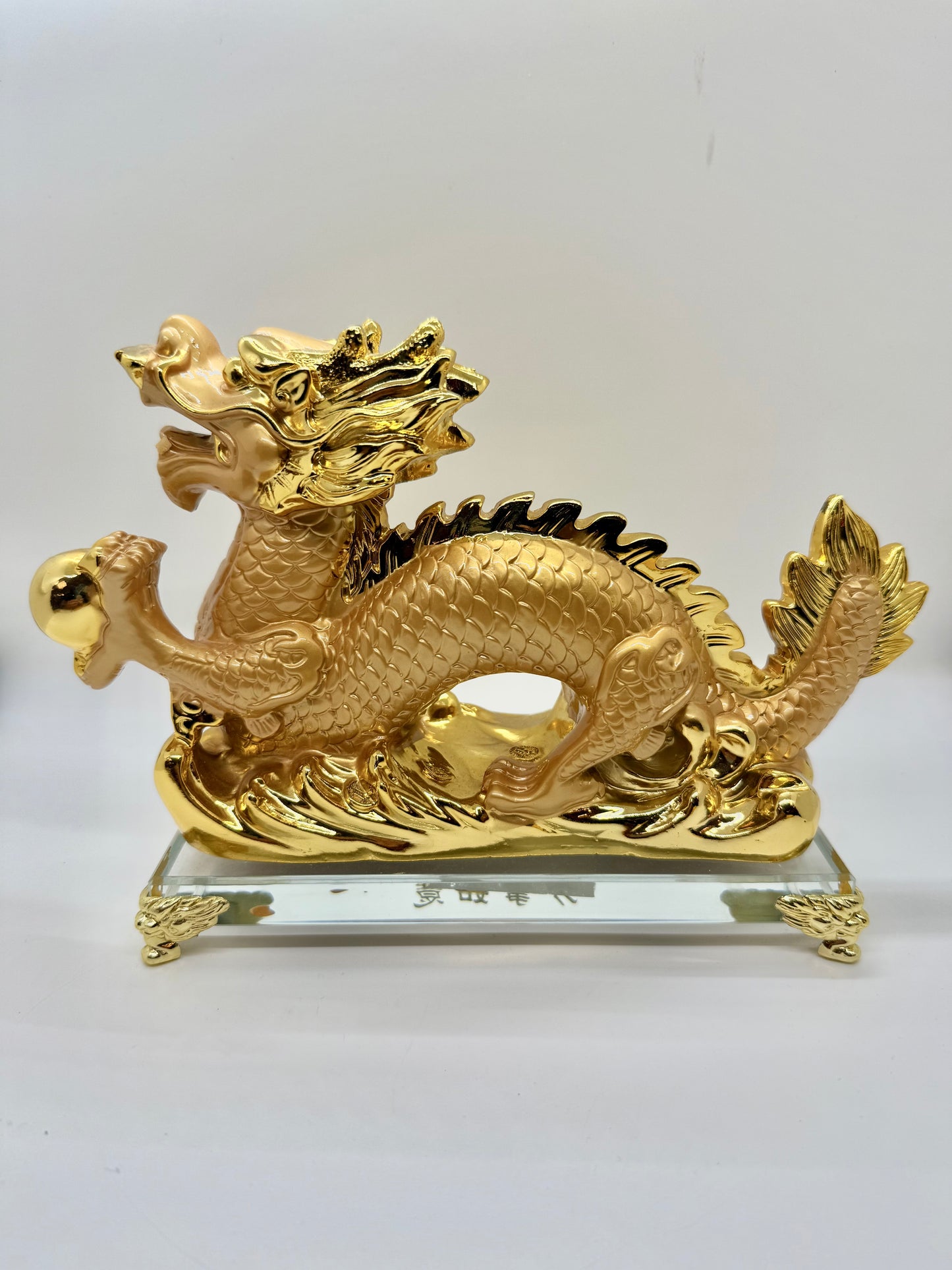 Rising Golden Dragon - 9 1/2 Inches Length (6453)