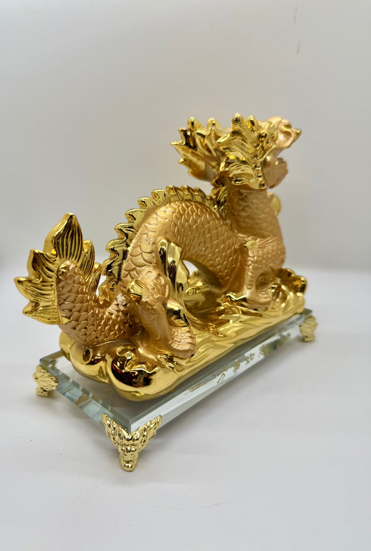 Rising Golden Dragon - 9 1/2 Inches Length (6453)