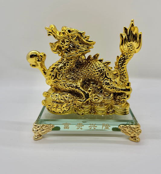 Rising Golden Dragon - 5 Inches Length (6765)