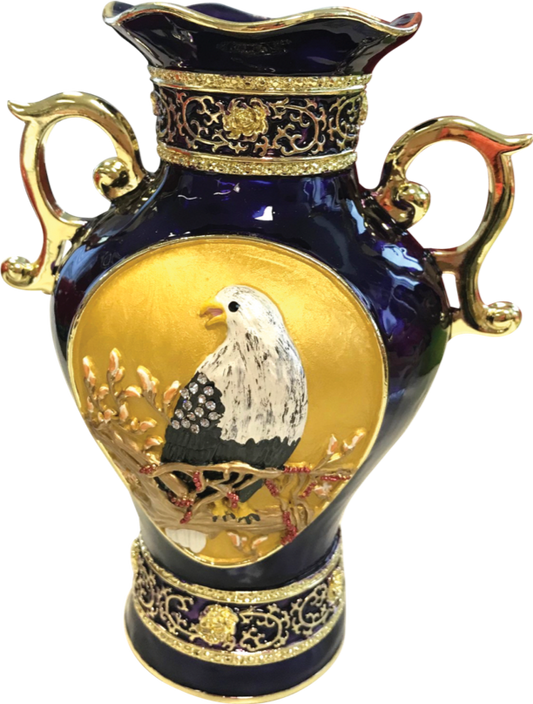 16426 - Treasure Vase with Eagle (Blue)