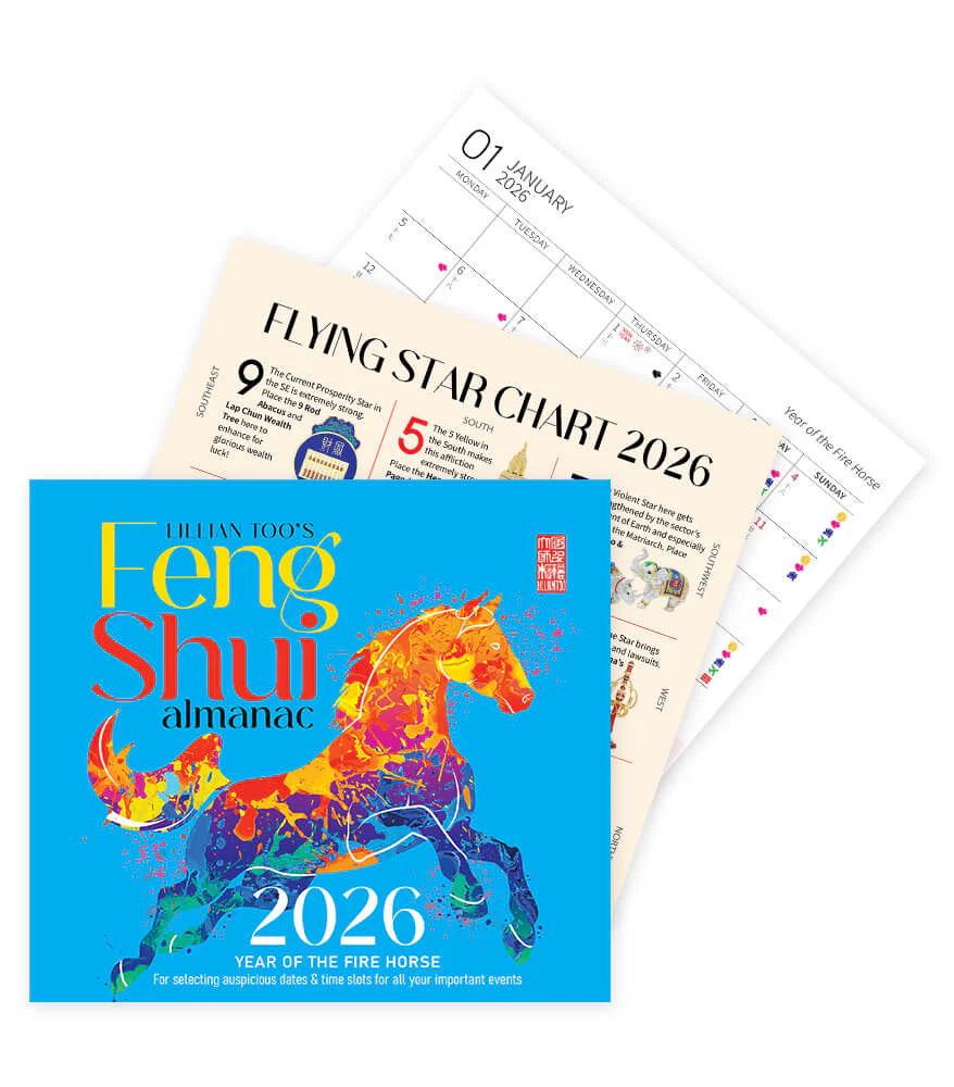 3 BOOKS COMBO - HORSE - Lillian Too & Jennifer Too Fortune & Feng Shui, FS Diary, FS Almanac 2026 - PRE-ORDER