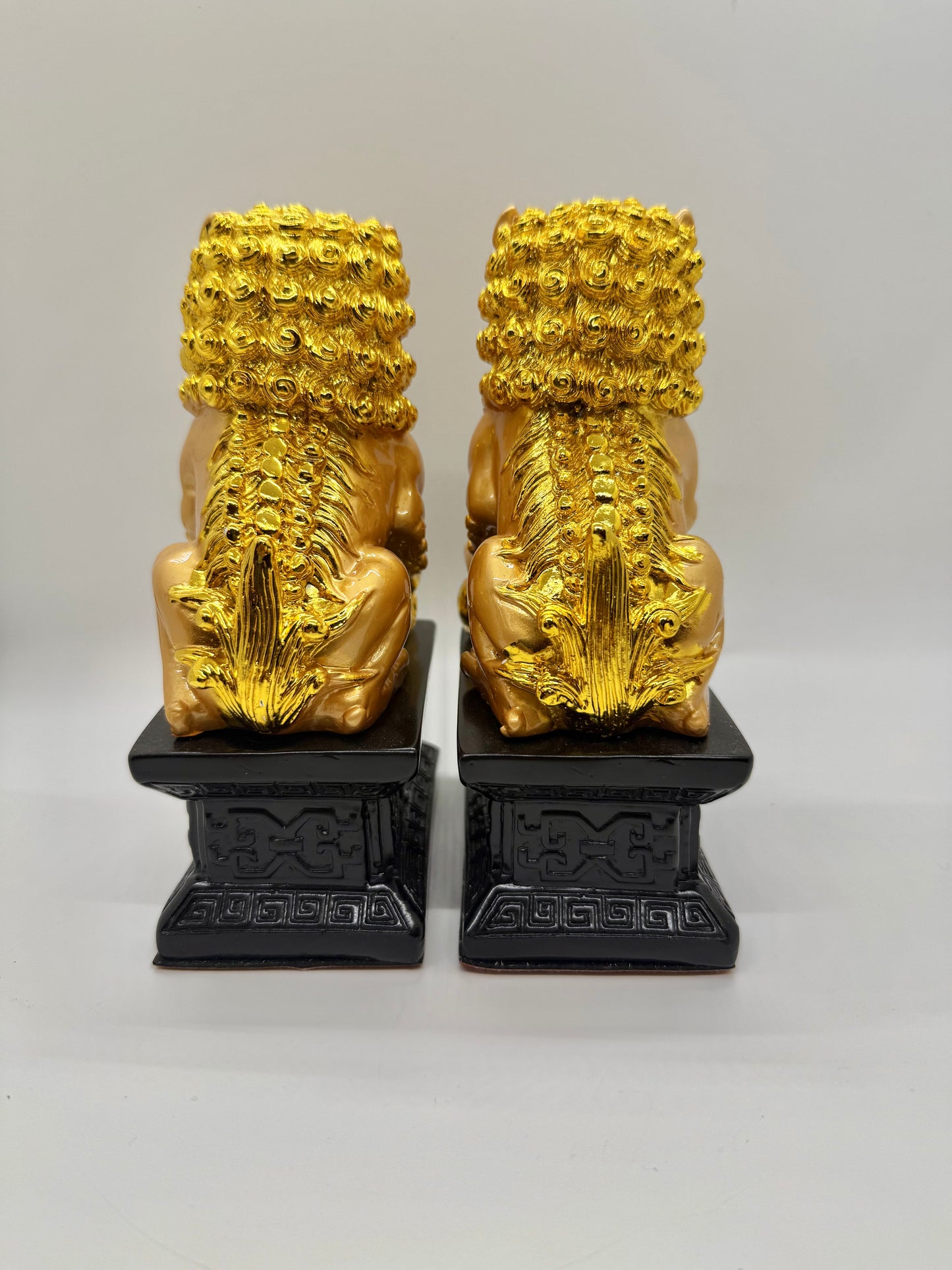 Fu Dogs - 6 1/2" Height - Pair (15943) (Gold)