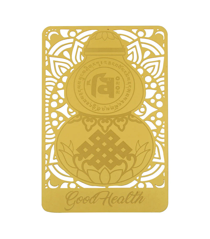 Good Health Gold Talisman Card (Wu Lou)