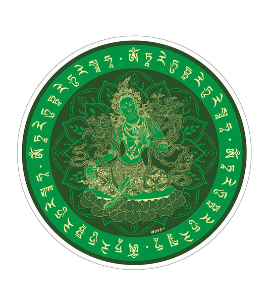 6308 - Green Tara Window Sticker V3 (2 Pieces/pack)