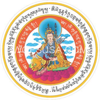 16133 Guru Rinpoche Sticker (2 pieces/pack)
