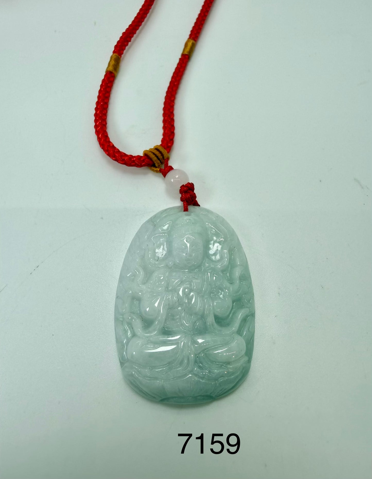 Thousand Armed Avalokiteshvara Jade Pendant - 7159