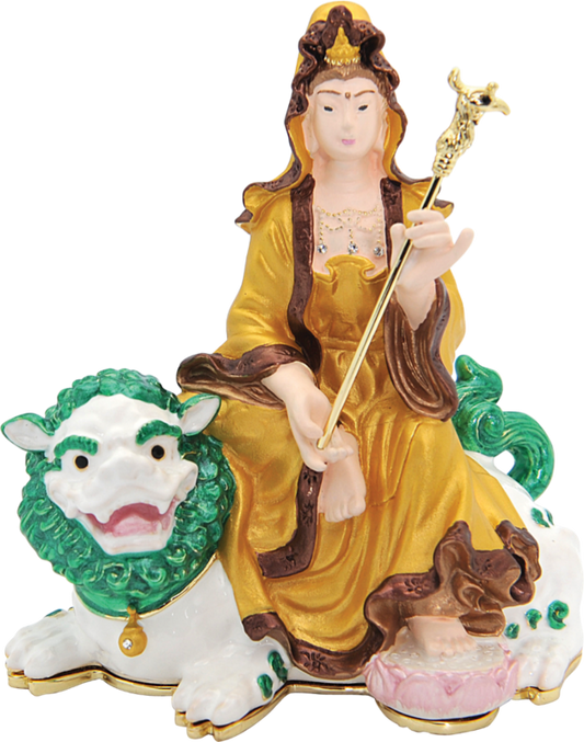 15652 - Kuan Yin On Snow Lion