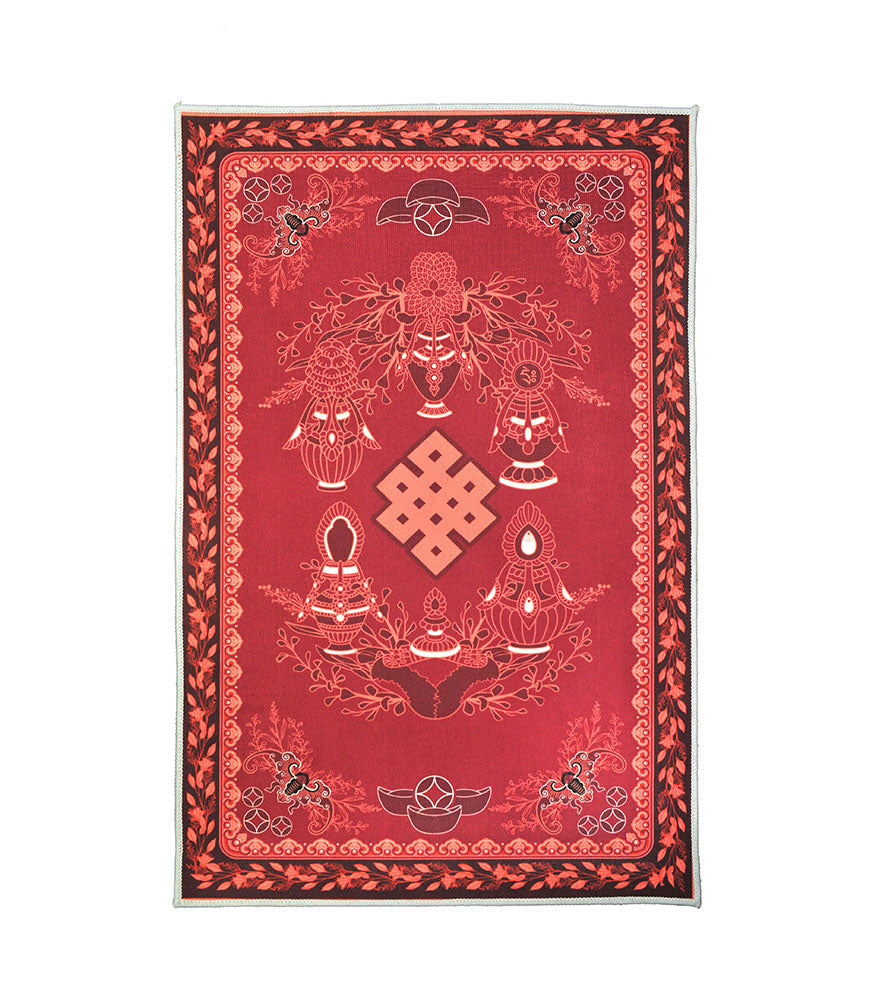 Longevity Carpet - Red (Small) - 23.5 Inches x 35.5 Inches