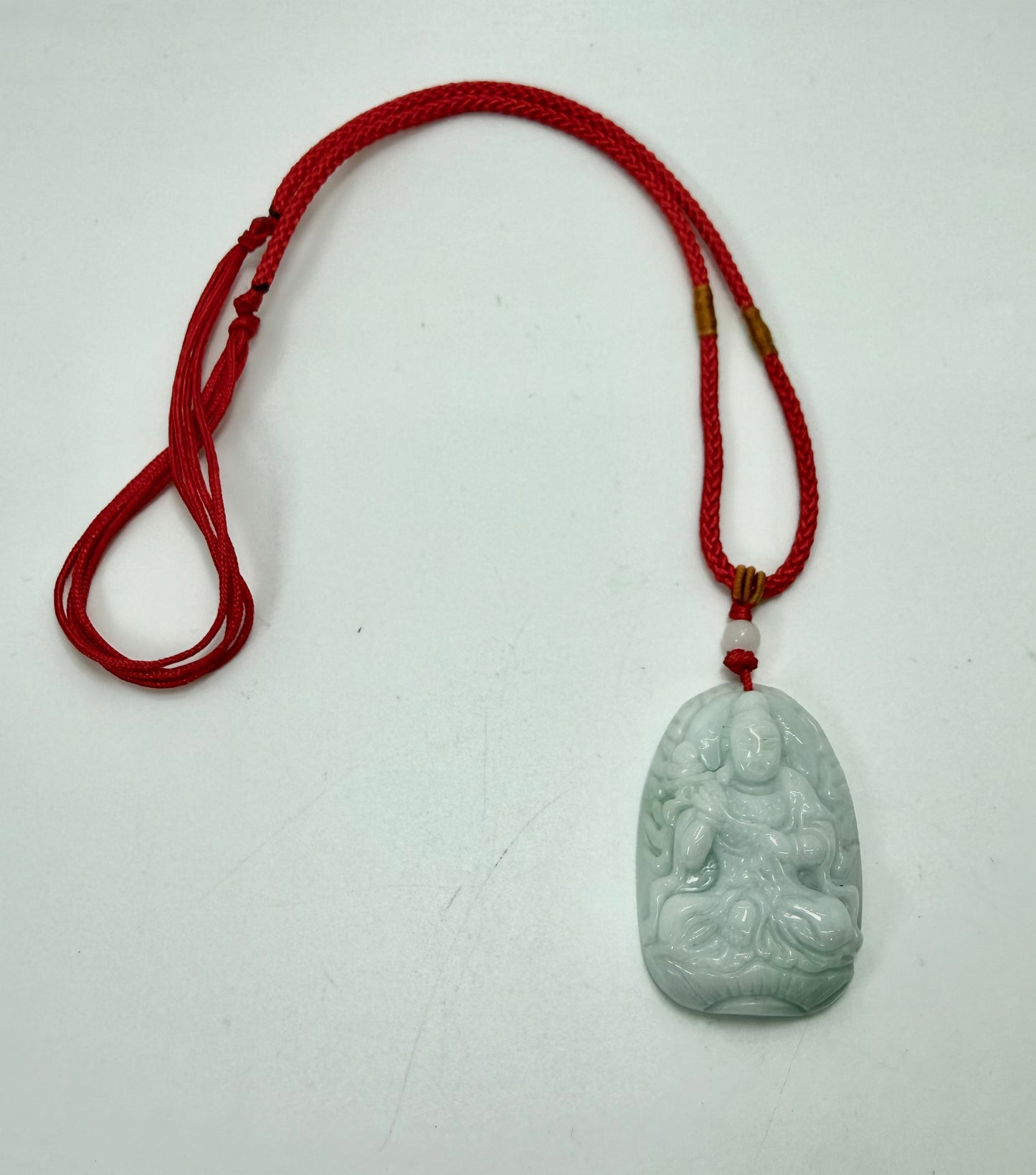 Jade Bodhisattva for Horse (Mahasthamaprapta) Pendant (7496)
