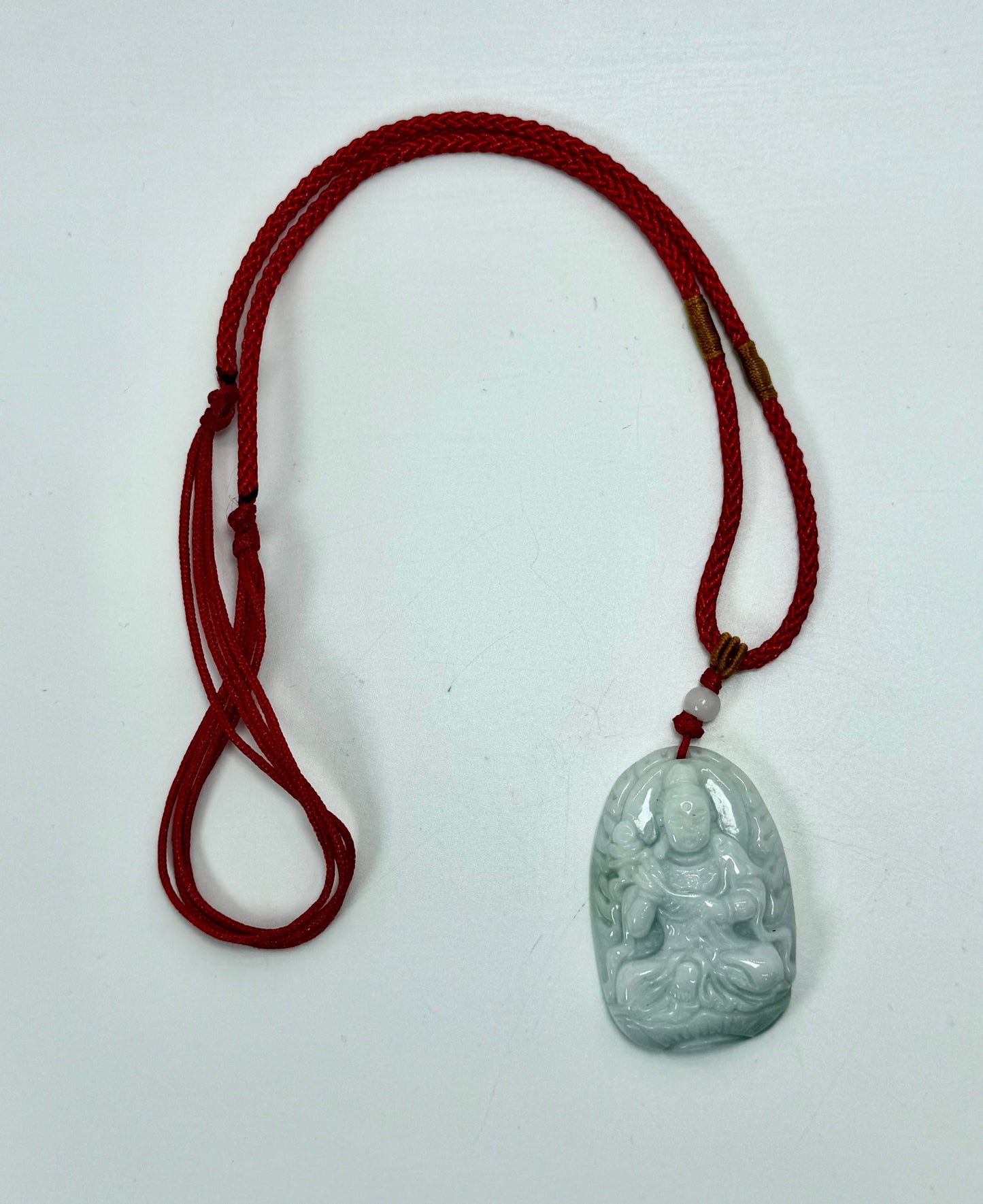 Jade Bodhisattva for Horse (Mahasthamaprapta) Pendant (7496)
