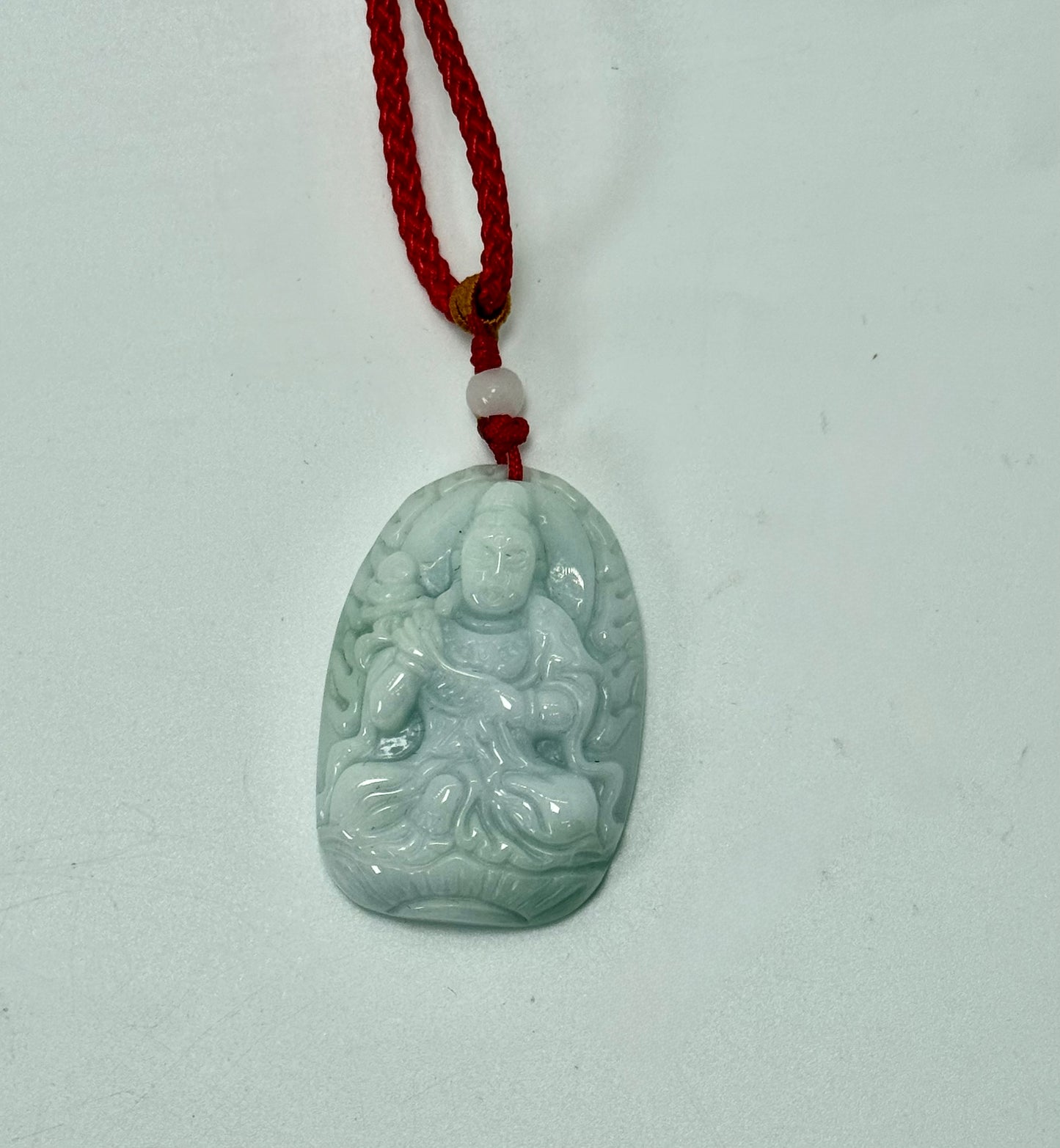 Jade Bodhisattva for Horse (Mahasthamaprapta) Pendant (7496)