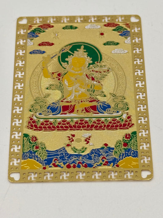 14453 - Manjushri Gold Card for Wisdom and Education Luck