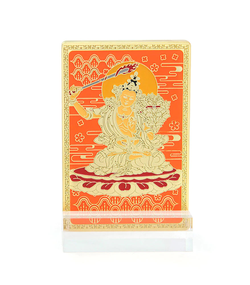 6314 - Manjushri Mini Plaque For Wisdom