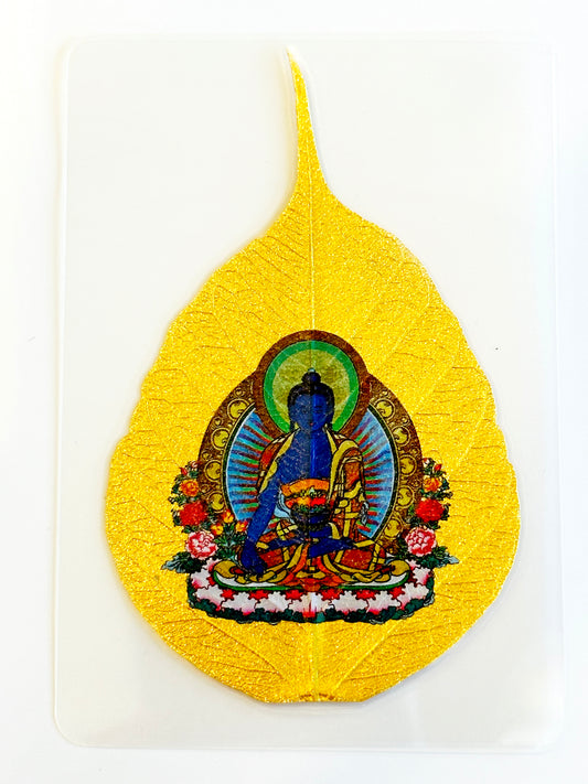 Golden Bodhi Leaf - Medicine Buddha