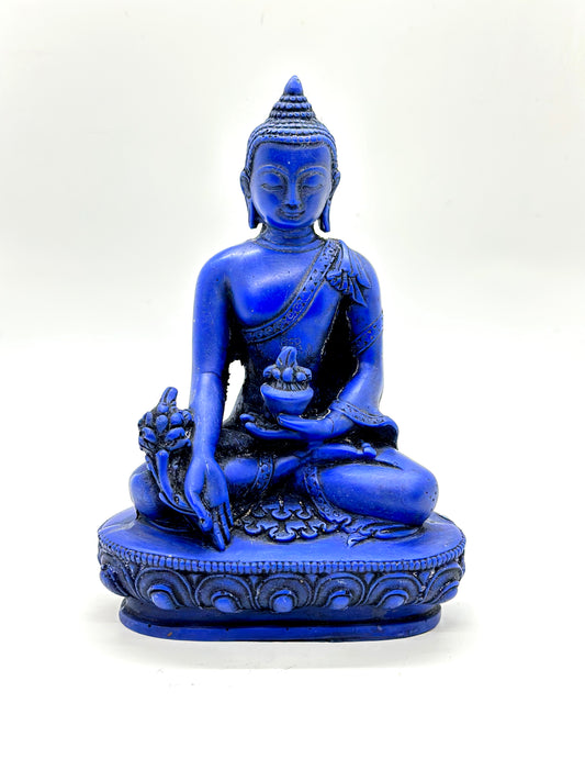 6498 -  Blue Medicine Buddha For Good Health - 5 1/4 Inches Height