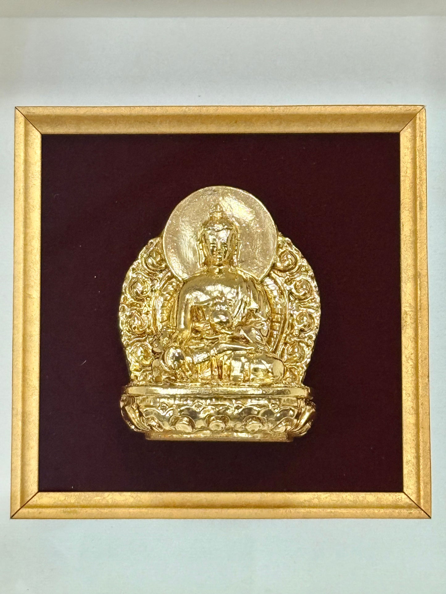 13681 - Medicine Buddha Gold Frame