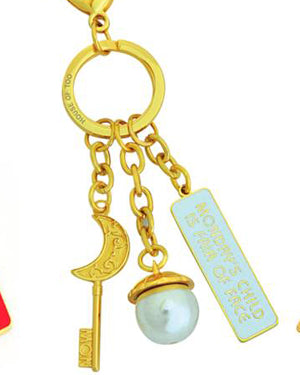 12353 - Monday Child Key Charms - Moon Pearl