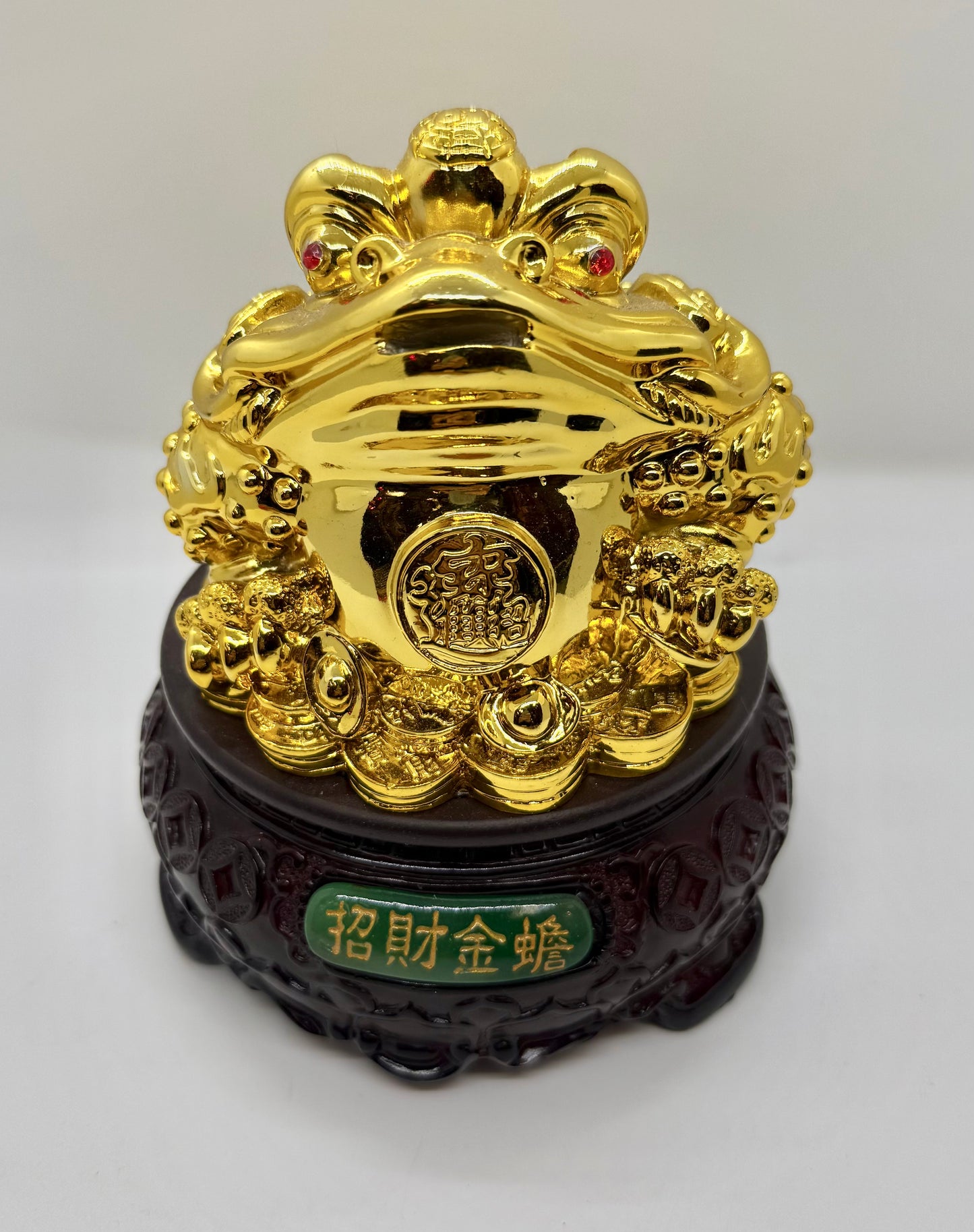 Three Legged Money Toad with Turnable base For Wealth (6605)