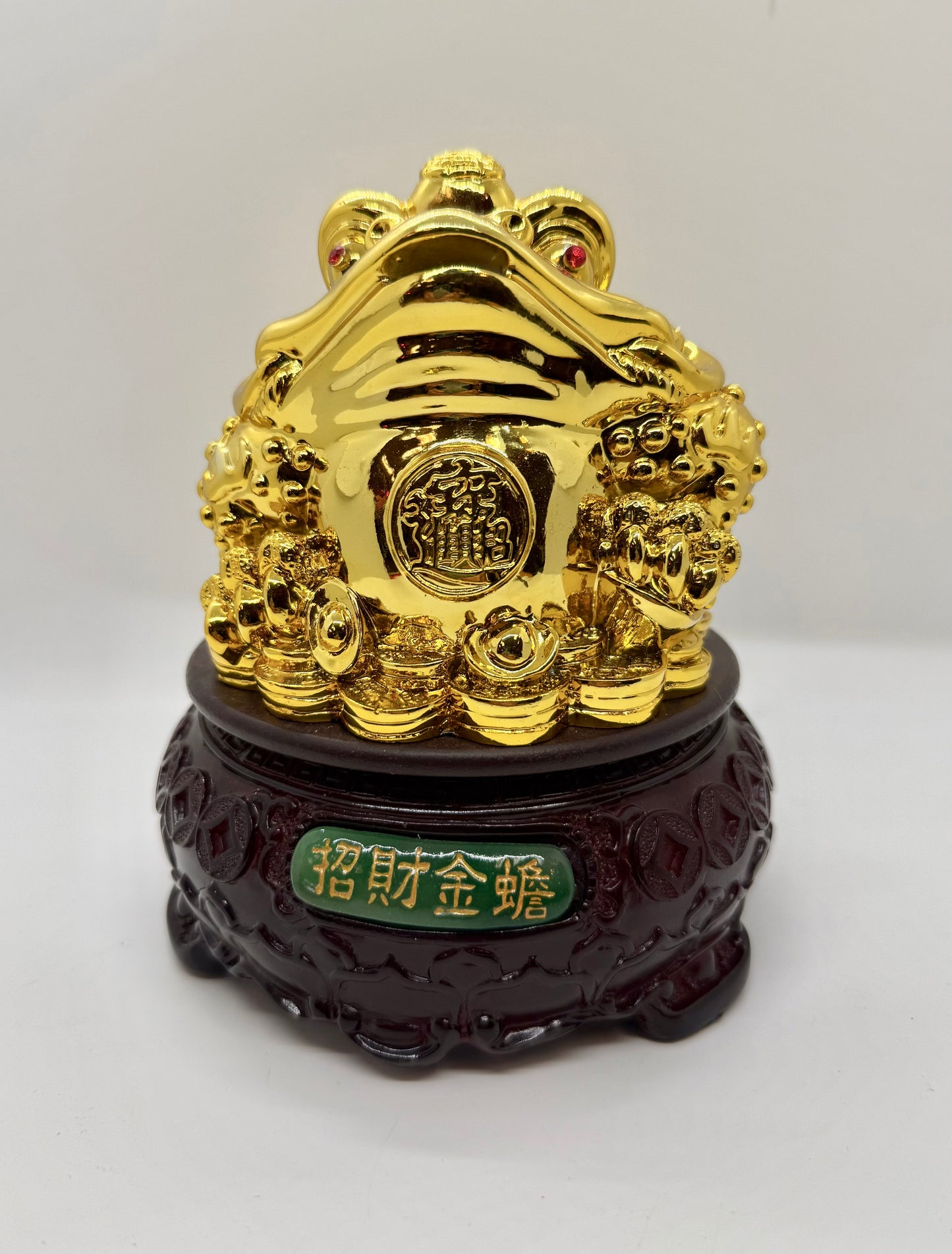 Three Legged Money Toad with Turnable base For Wealth (6605)