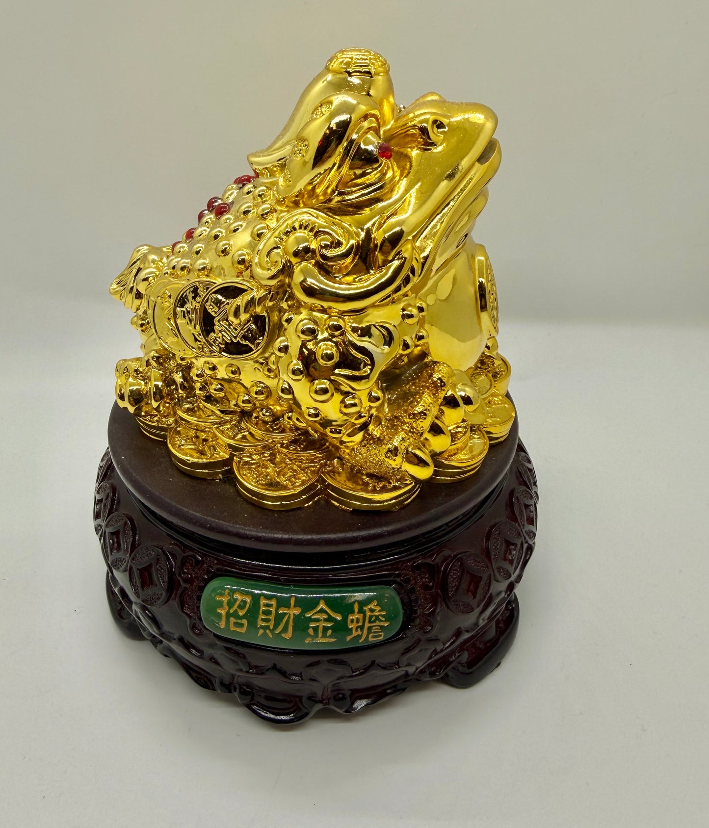 Three Legged Money Toad with Turnable base For Wealth (6605)