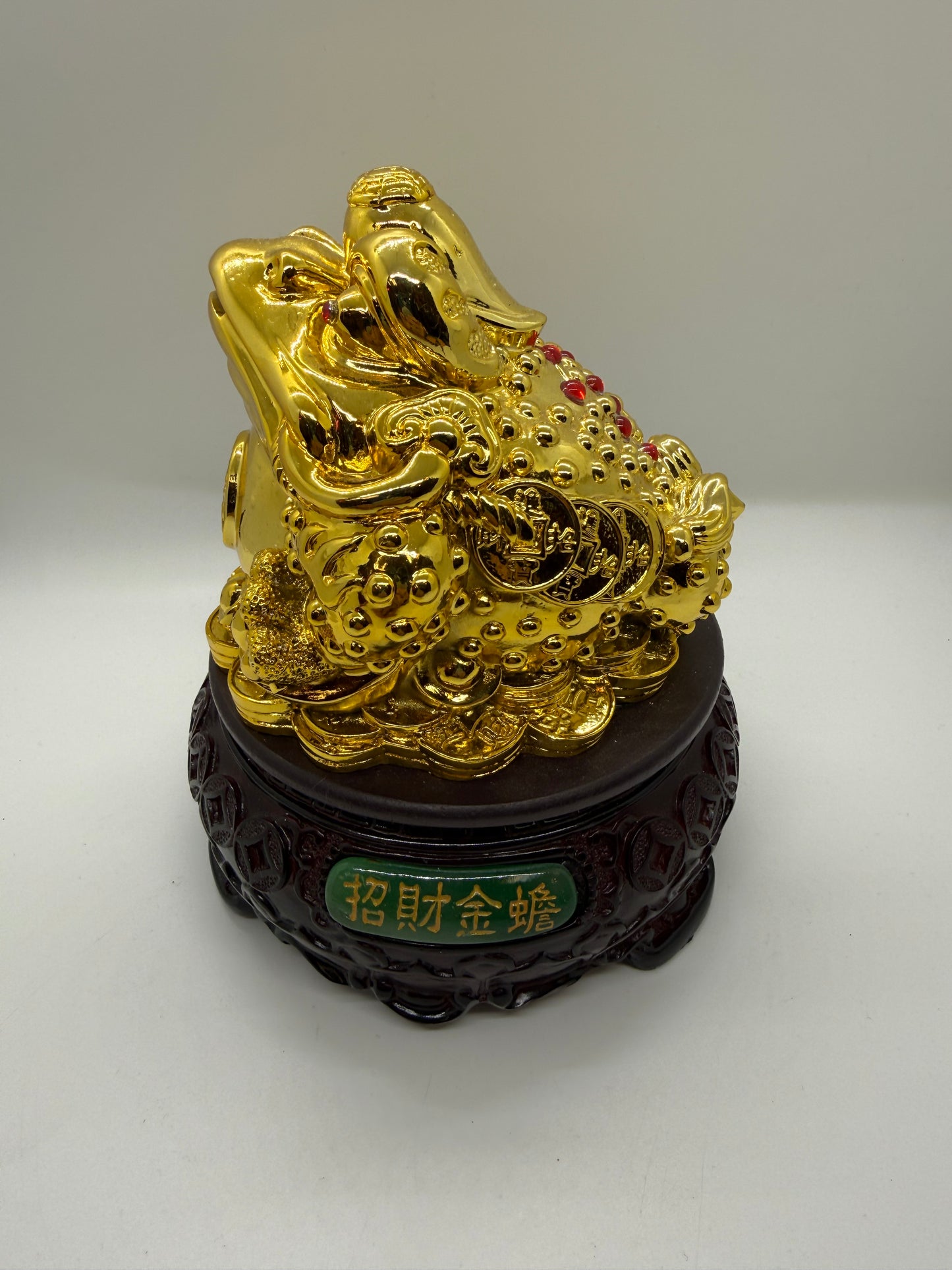 Three Legged Money Toad with Turnable base For Wealth (6605)