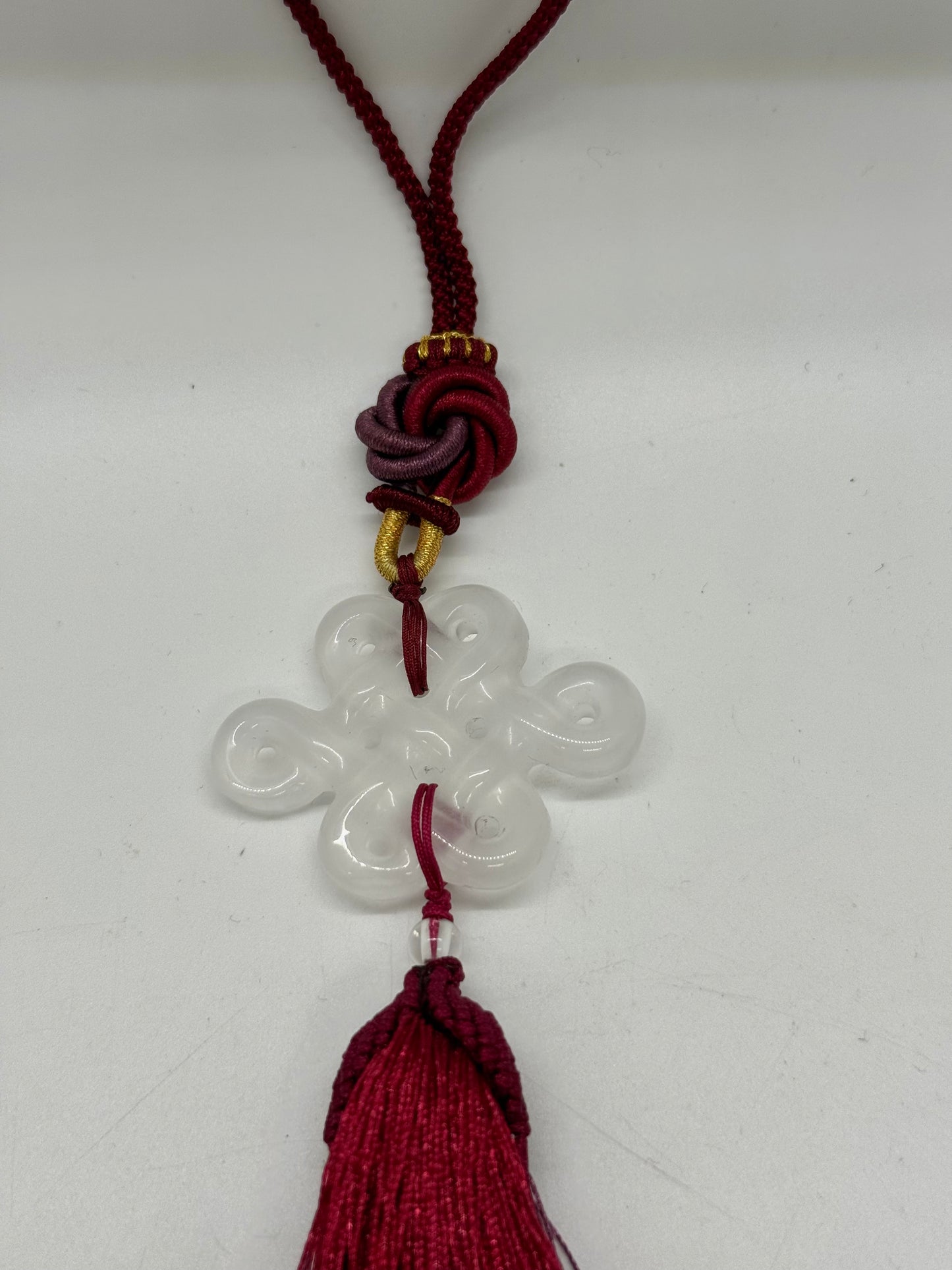 Mystic Knot Hanging - Clear Crytsal (7857)