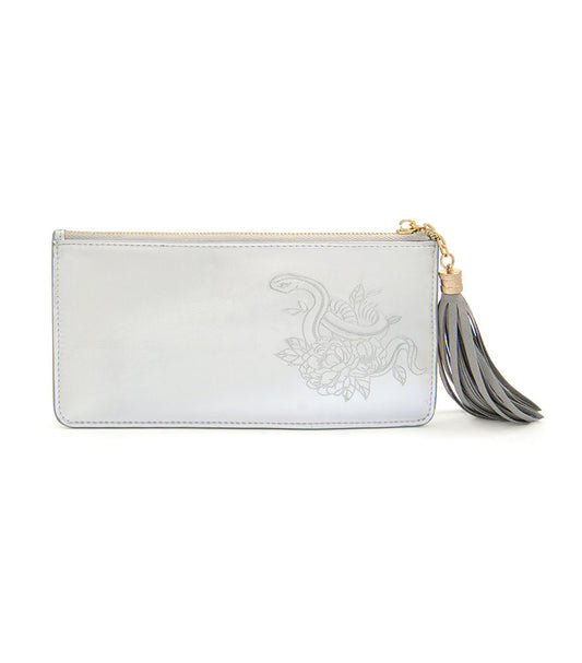 Ngan Chee Snake Wealth Wallet - Silver