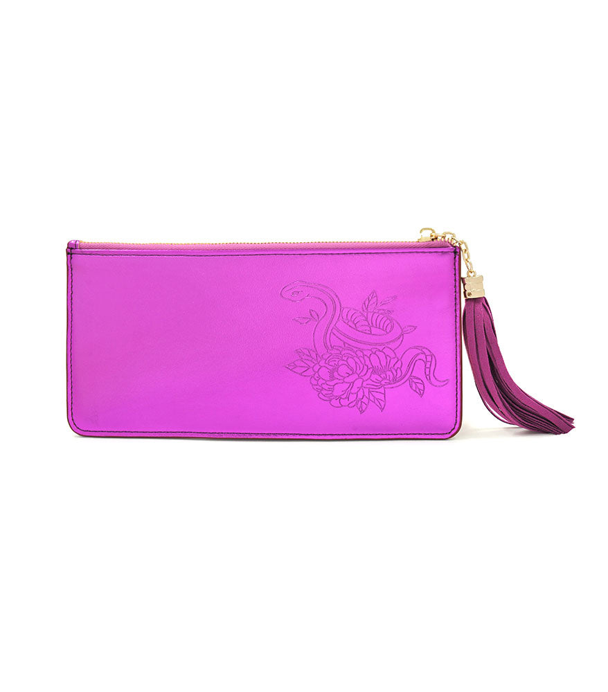 Ngan Chee Snake Wealth Wallet - Purple