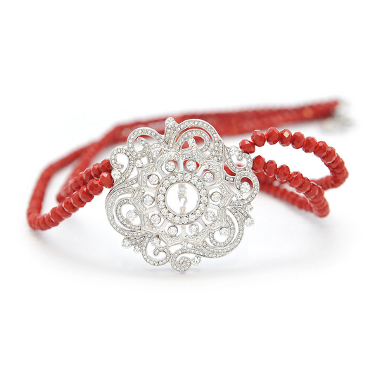 13849 - Red Tara TAM Amulet Necklace