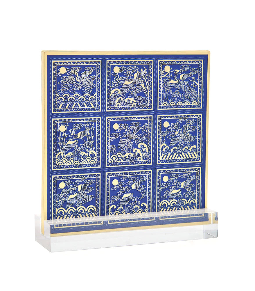 6398 - Nine Rank Badge Plaque in Royal Blue & Gold