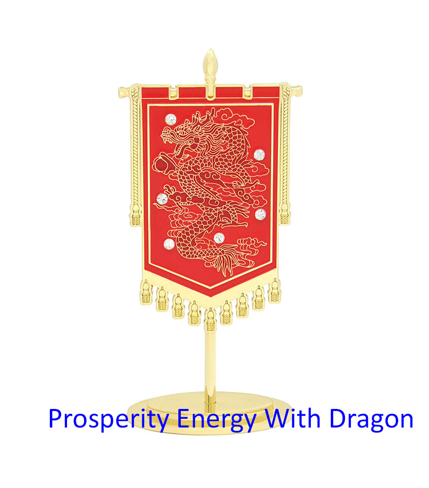 6835 - Prosperity Flag With Dragon