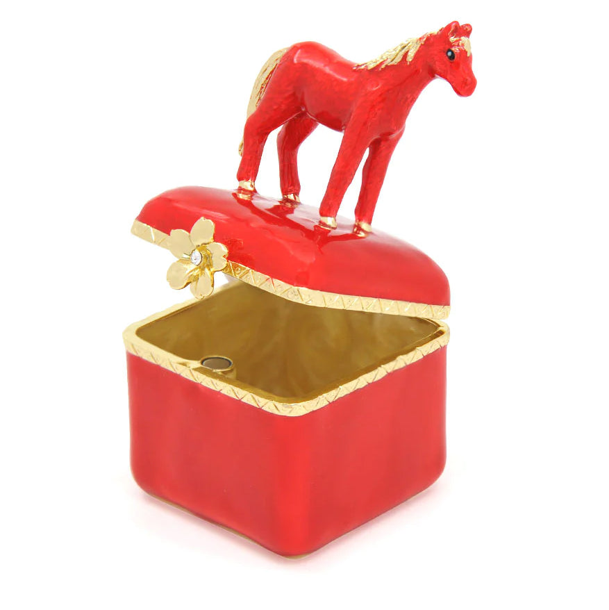 6409 - Peach Blossom Treasure Boxes - Horse